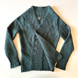 Royal Robbins Blue Button Up Cardigan Sweater